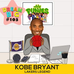 DB 103: Kobe Bryant, Lakers Legend, On Curiosity, Teamwork, And His Big Dream For The Future! caricature
