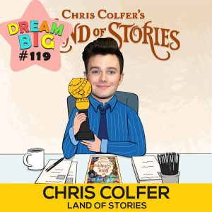 DB 119: Chris Colfer, Golden Globe Winning Actor & Author of Land Of Stories On Creativity & Courage caricature