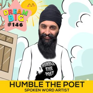DB 146: Humble The Poet On Why To Focus On The Rainbow (And Not The Pot Of Gold). caricature