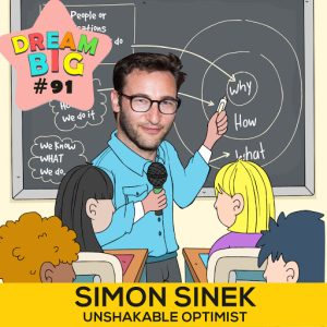DB 091:  Simon Sinek On The Importance Of Starting With Why! caricature