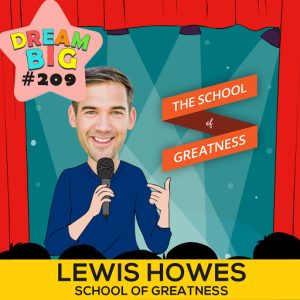 DB 209: Lewis Howes On The Power of  Dreams, Public Speaking, Gratitude & More! caricature