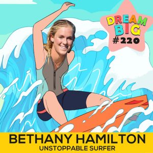 DB 220: Bethany Hamilton, Legendary Surfer, On How To Be Unstoppable. caricature
