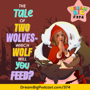 DB 374: The Tale of Two Wolves – Which Wolf Will You Feed? caricature
