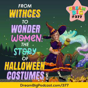 DB 377: From Witches To Wonder Women: The Story of Halloween Costumes caricature