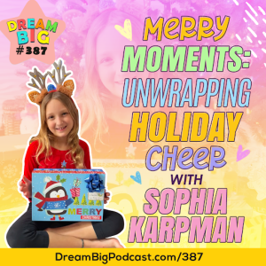 DB 387: Merry Moments: Unwrapping Holiday Cheer with Sophia Karpman caricature